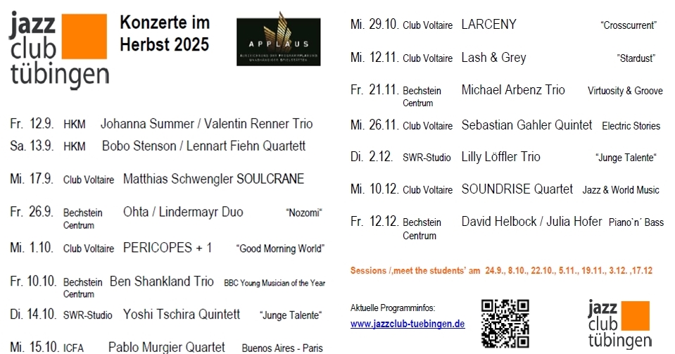 Unser Herbstprogramm